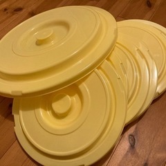 漬物容器の蓋&押し蓋　（新品）セットの画像