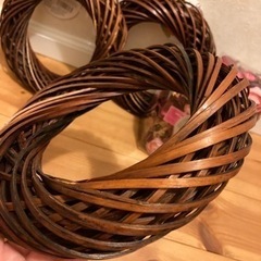 リース手作り3個セット（ダイソー）の画像