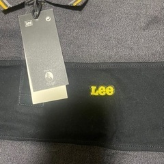 【新品 XL】【未使用 タグ付き】Lee リー 刺繍ロゴ 半袖ボーダーポロシャツ　の画像