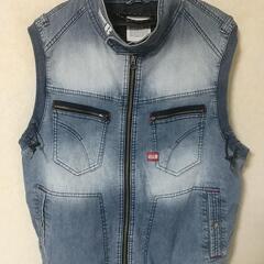 ワークマン 空調服 ベスト デニム Blue B Lサイズ