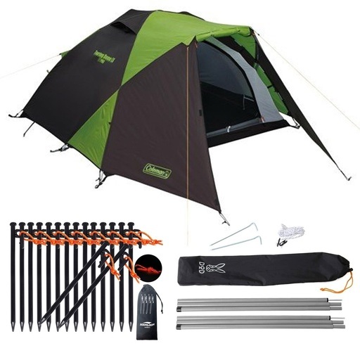 【受付中】★★全て未使用★★ コールマン ツーリングドームST DOD タープポール スチールペグ 20cm セット ソロキャンプ キャンプ テント