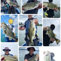 琵琶湖でバスボートでバス釣り - 彦根市