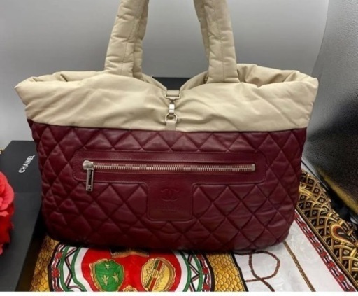 CHANEL シャネル コココクーン ハンドバッグ アイボリー MM ラムスキン