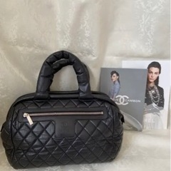 CHANEL コココクーン　ラージ　ラムスキン　オールレザー　ブ...