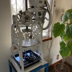 アンティーク　カキ氷機　手動.電動　レストア済み
