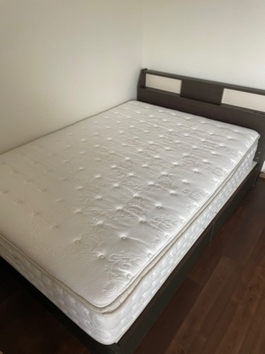 【美品】Nスリープ　プレミアムダブル　ベッドフレームセット