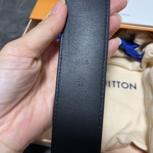 服/ファッション Louis Vuitton 2019SS Orange Monogram LV Logo Brown Belt Virgil Abloh