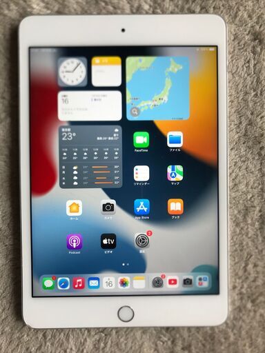 iPad mini4 silver A1538 WI-FI １６ＧＢ バッテリー１００％