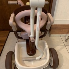 iimo三輪車ブラウン×ホワイトの画像