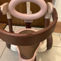 iimo三輪車ブラウン×ホワイトの画像