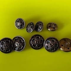 【中古】中学校　学ラン用ボタン　（裏ボタンなし）