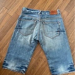 半ズボン　WASKDENIM ウエスト調節可の画像