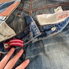 半ズボン　WASKDENIM ウエスト調節可の画像