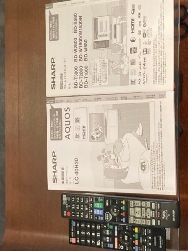 SHARP40型テレビ×SHARPブルーレイレコーダー