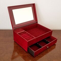 木製宝石箱•オルゴールと引き出し付き