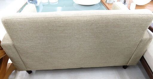 北海道 千歳市/恵庭市 近郊配送可能 2Pソファ 2人用ソファ ベージュ系 布地 店頭でのお受渡し大歓迎！