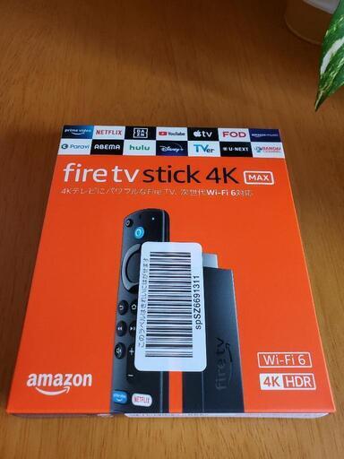 【新品未開封】Fire TV Stick 4K MAX Alexa対応音声認識リモコン付属
