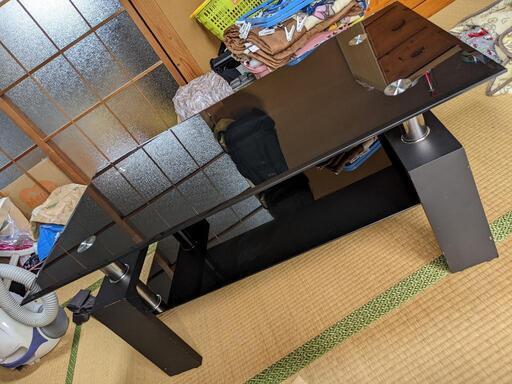 ガラステーブル(黒)