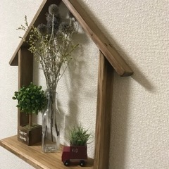 ハンドメイド　ウッドラック　インターホンラック　神棚　の画像