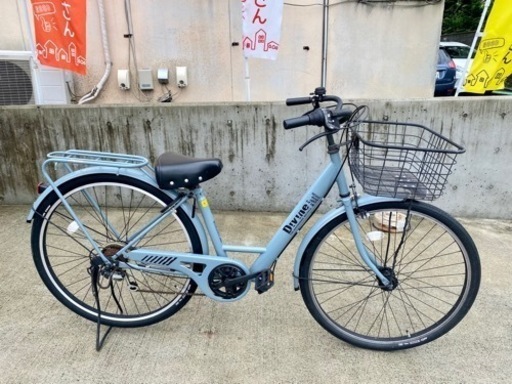 Divine ディバイン 外装6段 700C マットブルーグレー 中古 自転車