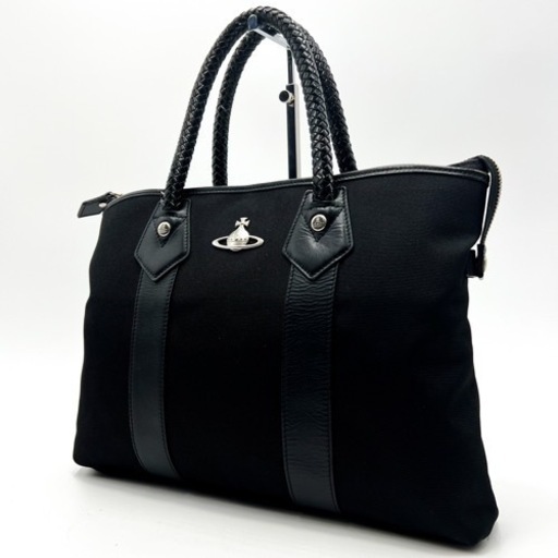 【美品】ヴィヴィアンウエストウッド　ビジネス　ハンドバッグ　オーブ　ロゴ　A4可