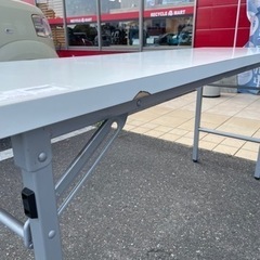 ★388 【お買い得品】 会議テーブル 議卓 折りたたみテーブル フォールディングテーブル ホワイト  ハイタイプ 【リサイクルマート鹿児島宇宿店】の画像