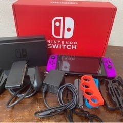 Nintendo Switch本体　ピンク　むらさき　おまけつき Nintendo Switch 本体 おまけ付き