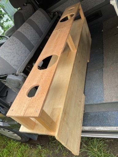 ボンゴ　バネット　リア用テーブル　DIY