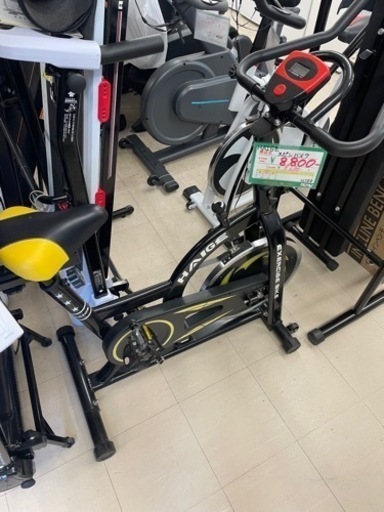 ★390 【人気商品】 HAIGE ハイガー スピンバイク エアロバイク フィットネス 健康器具 ダイエット 運動 トレーニング【リサイクルマート鹿児島宇宿店】