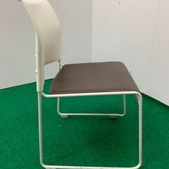 中古　中央可鍛工業　H790スタックチェア　ブラウン　JA-27　龍ヶ崎倉庫の画像