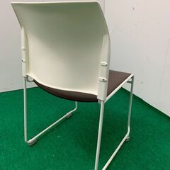中古　中央可鍛工業　H790スタックチェア　ブラウン　JA-27　龍ヶ崎倉庫の画像