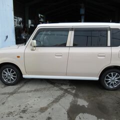 ラパン　L☆ベージュ✙白の2トン☆走行98000ｋｍ☆総額￥200000☆車検令和5年5月までの画像
