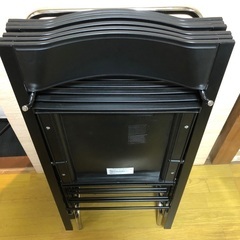 ITALY arrmet pocket chair  フォールディングチェア　チェア6脚&収納トロリーカートセット