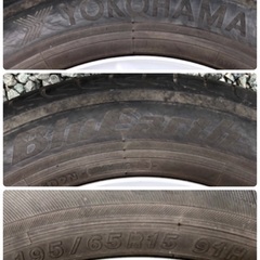 YOKOHAMA BluEarth 195/65R15 アリオン 260系 前期 Sパッケージ 純正15インチホイール 4本の画像