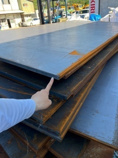 敷鉄板 5×10 厚さ22mm 福岡発 1枚88.000円(消費税込み) ゴットー 鉄板 現場 工事 地盤 新品同様