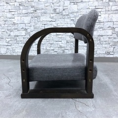 INT-57 やすらぎ座椅子 ローチェア グレーの画像