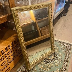 【売約済み】【武蔵小山店】  鏡　ミラー　ウォールミラー　姿見　壁掛け　装飾　デコレーション　デコレイティブ　検　イタリア　Italy ビンテージ　アンティーク　の画像