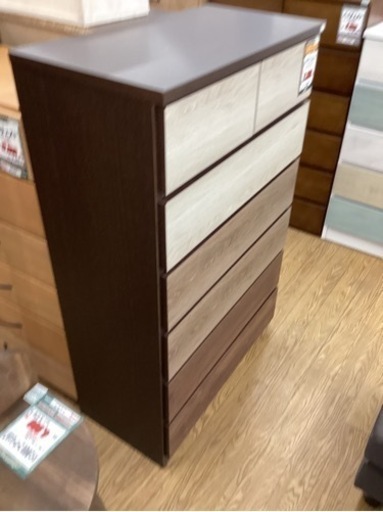 KG-68【新入荷　アウトレット】ハイチェスト　ブラウン系