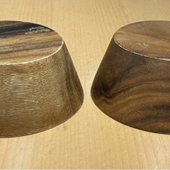 木の皿 アカシア小皿 2個セット  直径13cm✖️深さ5cmの画像