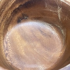木の皿 アカシア小皿 2個セット  直径13cm✖️深さ5cmの画像
