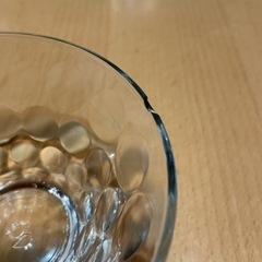 ガラス皿 欠けあり の画像