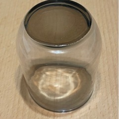 無印良品 ガラスコップ 薄黒いコップの画像