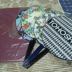 東方神起　大きいうちわ　カレンダーセット