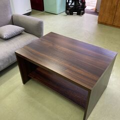 【リサイクルショップ　ピカソ　小松原】オールドチーク風 ローテーブル センターテーブル コーヒーテーブル アンティークブラウン★1170★の画像