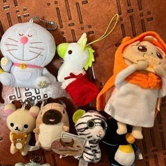 ぬいぐるみキーホルダーまとめての画像