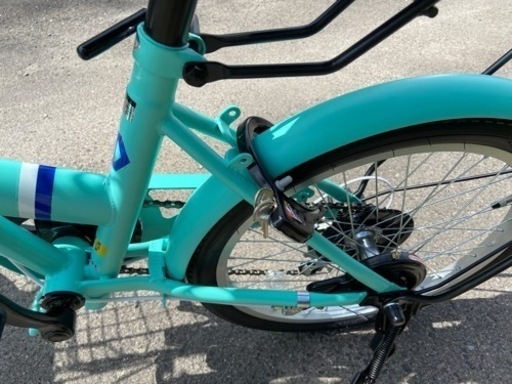 折りたたみ自転車 空気が抜けています。購入者決定