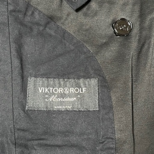 VIKTOR&ROLF ヴィクターアンドロルフ ジャケット ブラック 黒 M イタリア製 希少 正規品 古着 ドレス ビジネス パーティー フォーマル 結婚式 メンズ