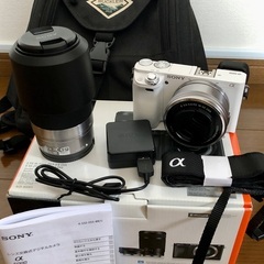 SONYα6000ミラーレス一眼カメラ（ダブルズームレンズキットホワイト）