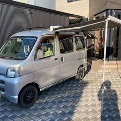 終了　検2年付/軽キャピングカー4WD FFヒーター　オーニング...