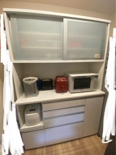 美品　松田家具 140cm幅 食器棚キッチンボード